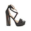 SANDALO VIT AGNELLATO NERO LS084