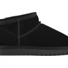 SHORT WINTER BOOT SUEDE YW078 BLACK
