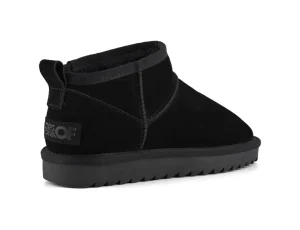 SHORT WINTER BOOT SUEDE YW078 BLACK