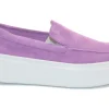 SLIP-ON CASUAL IN PELLE SCAMOSCIATA BOUGANVILLE VIOLA 36B1
