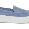 SLIP-ON CASUAL IN PELLE SCAMOSCIATA JEANS 36B1