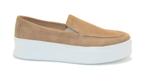 SLIP-ON CASUAL IN PELLE SCAMOSCIATA COCCO BEIGE 36B1