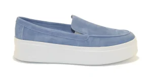 SLIP-ON CASUAL IN PELLE SCAMOSCIATA JEANS 36B1