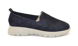 SLIP-ON EXTALIGHT IN PELLE SCAMOSCIATA BLU 43B7