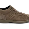 SNEAKER CASUAL ALTA IN PELLE SCAMOSCIATA 27C4 VISONE
