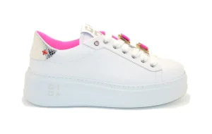 SNEAKER PIA 180A geco pietre bianco fuxia