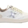 SNEAKERS LEGIT 95 IN PELLE BIANCA CON DETTAGLI I FUXIA E ARGENTO