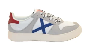 SNEAKERS PRIME 02 BIANCA GRIGIA BLU