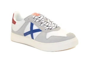 SNEAKERS PRIME 02 BIANCA GRIGIA BLU