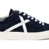 SNEAKERS RETE 99 IN PELLE BLU 8080099