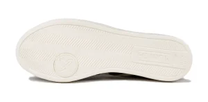 SNEAKERS RETE 100 IN PELLE MARRONE VERDE 8080100