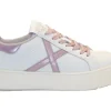 SNEAKERS RETE SKY 76 IN PELLE BIANCA E ROSA