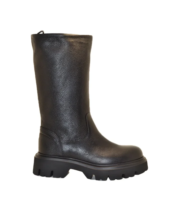 STIVALE BIKER VITELLO NERO