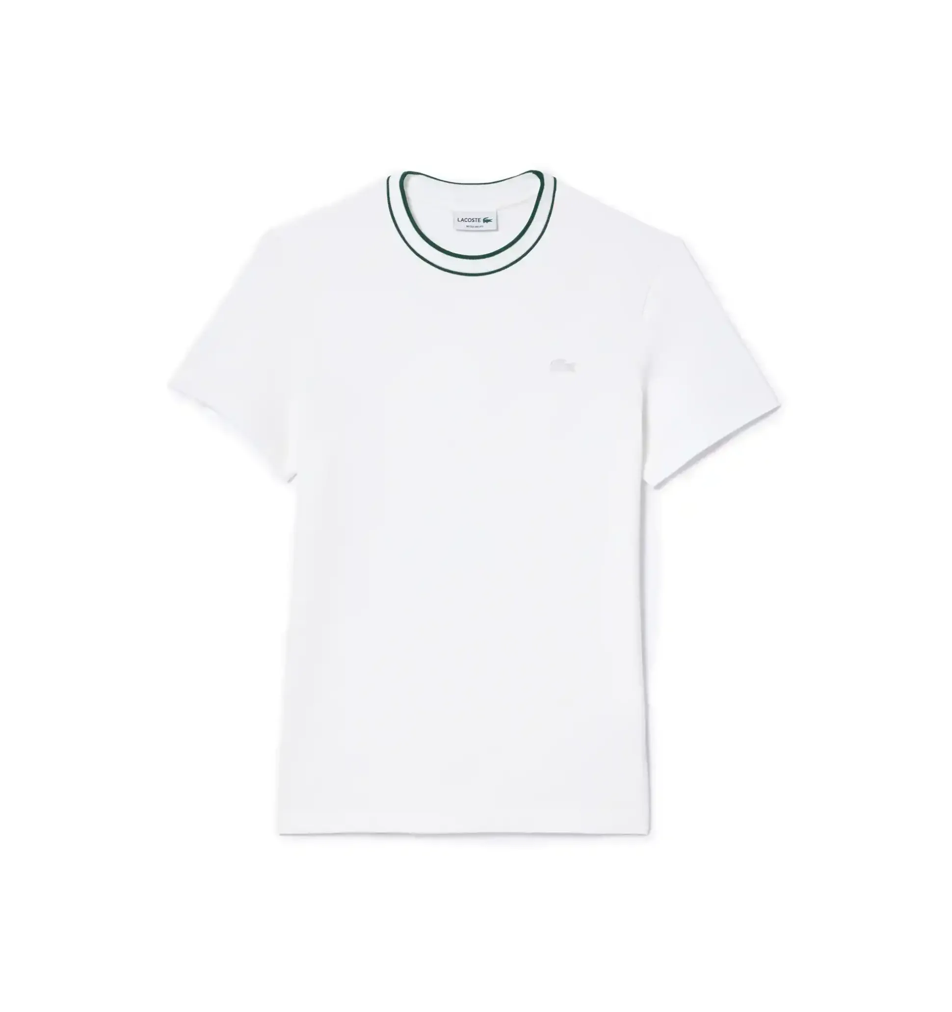 th__tshirt_in_piqu_elasti_0.webp TH8174 001 T-SHIRT IN PIQUÉ ELASTICIZZATO CON COLLETTO A RIGHE BIANCO VERDE