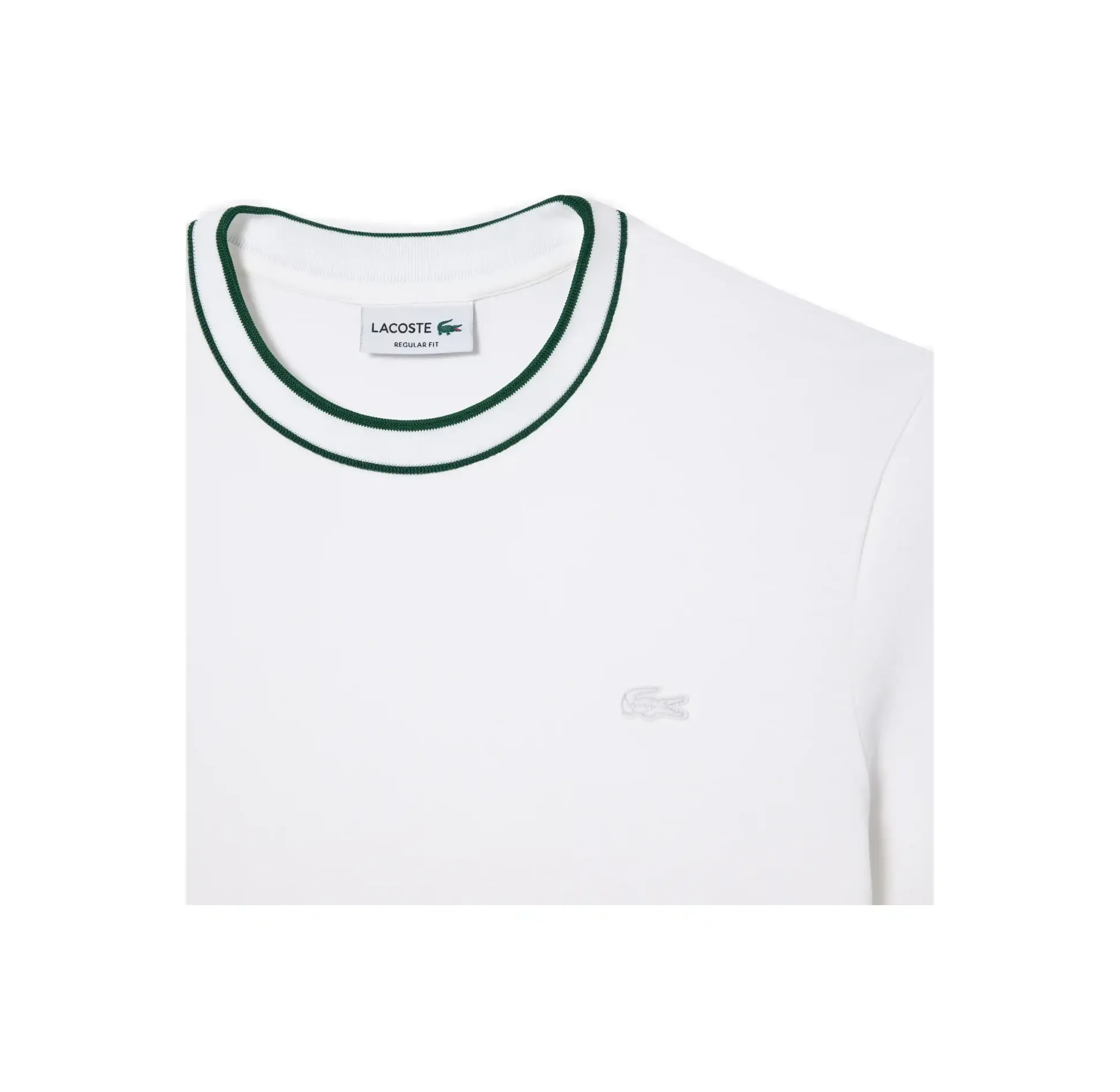 th__tshirt_in_piqu_elasti_1.webp TH8174 001 T-SHIRT IN PIQUÉ ELASTICIZZATO CON COLLETTO A RIGHE BIANCO VERDE