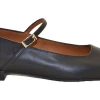 TIMEA - Napa volga negro tacon semibrillo negro