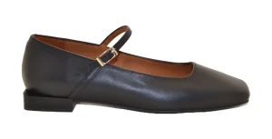 TIMEA - Napa volga negro tacon semibrillo negro