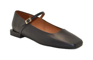TIMEA - Napa volga negro tacon semibrillo negro
