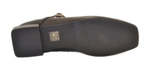 TIMEA - Napa volga negro tacon semibrillo negro