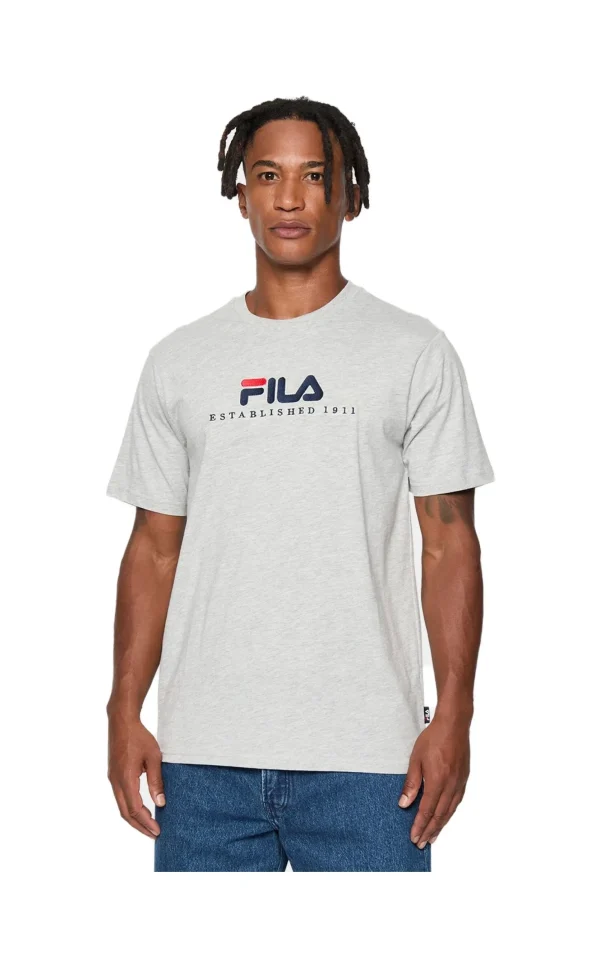 T-SHIRT BEDBURG LIGHT GREY MELAGE FAU0147