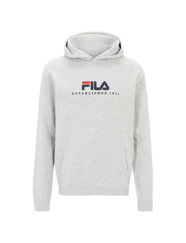 UNISEX HOODIE BRUNSSUM GREY LIGHT MELANGE FAU0145 GREY