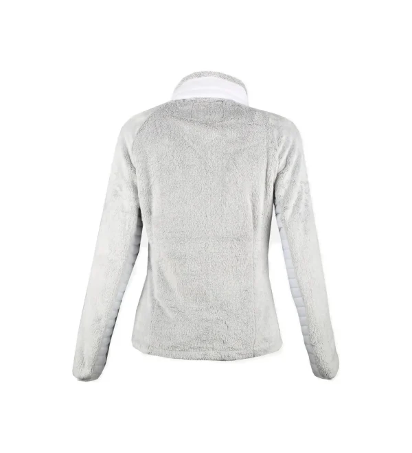 VESTE BI-MATIERE LAMMY WHITE