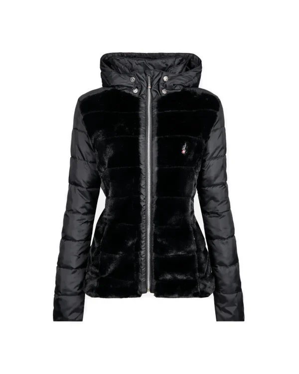 VESTE FAUSSE FOURRURE BLACK SADIE