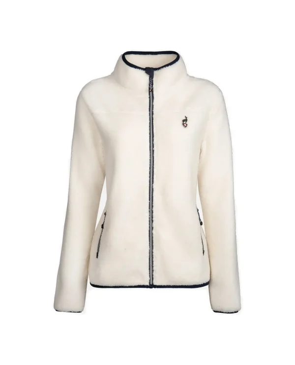 VESTE POLAIRE SHERPA GREIGE SARRA