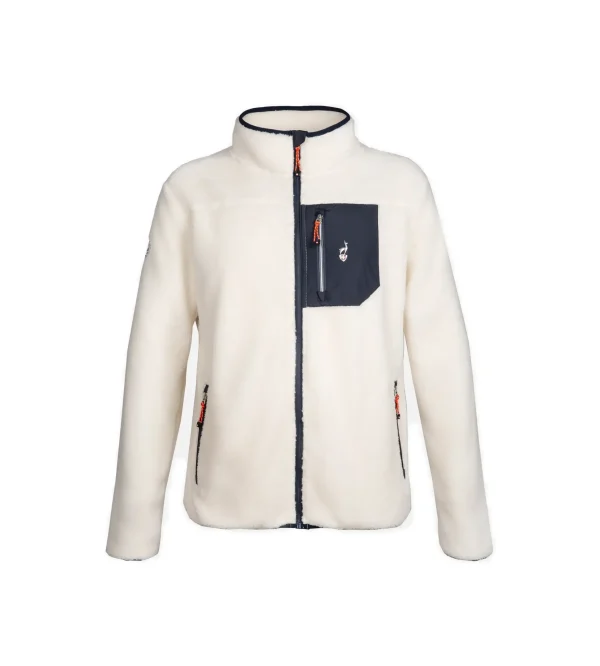 VESTE POLAIRE SHERPA GREIGE SIKOU