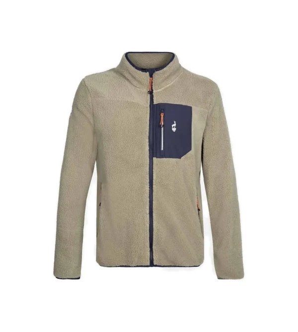 VESTE POLAIRE SHERPA LITE KAKI SIKOU