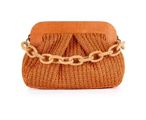 VIAMAIL BAG LIA KNIT E06 ARANCIONE
