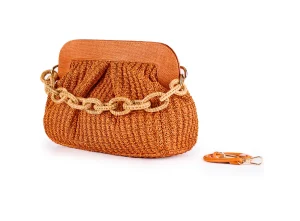VIAMAIL BAG LIA KNIT E06 ARANCIONE