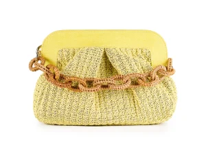 VIAMAIL BAG LIA KNIT E03 GIALLO