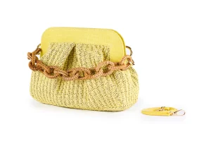VIAMAIL BAG LIA KNIT E03 GIALLO