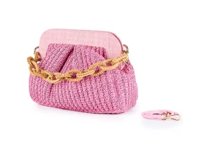 VIAMAIL BAG LIA KNIT E04 ROSA