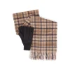 WOOL TARTAN SCARF AND GLOVE TRENCH GIFT SET
