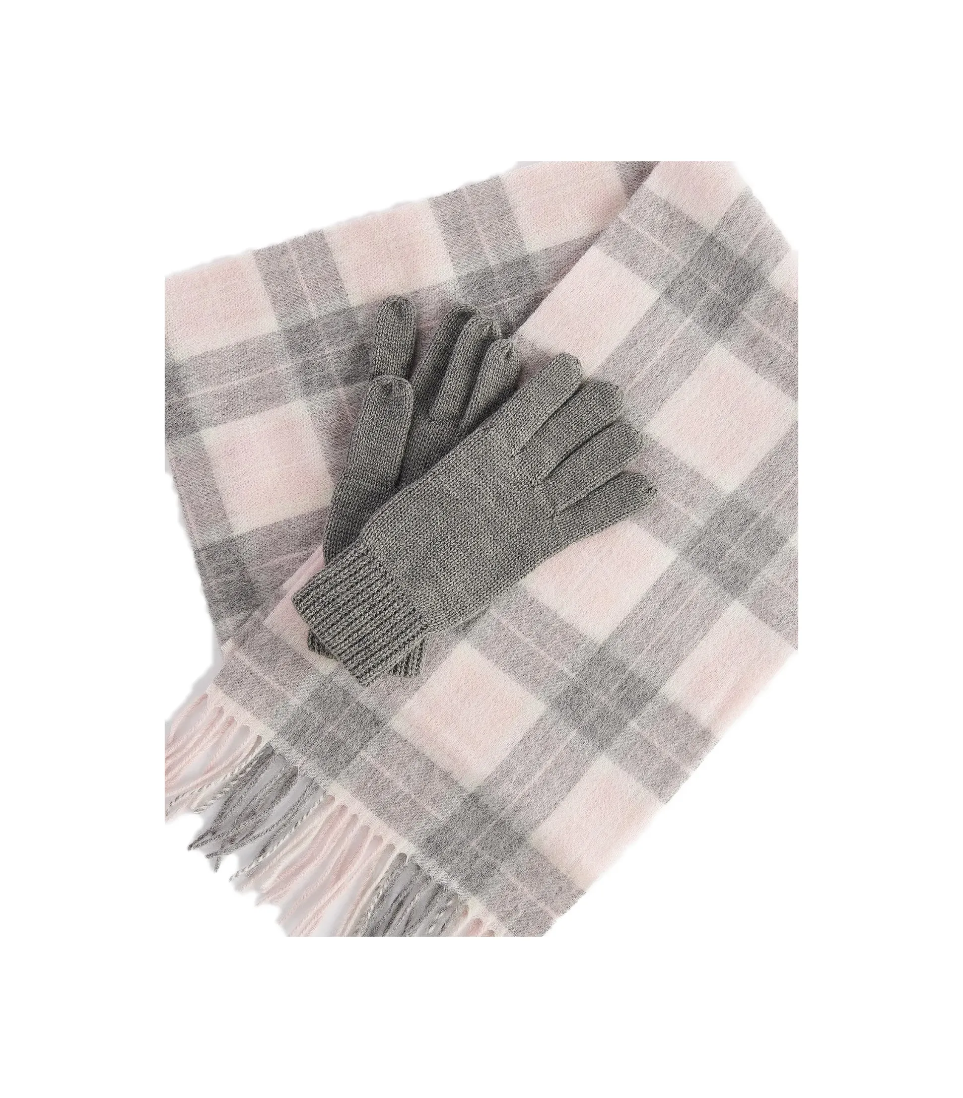 wool_tartan_scarf_and_glo_0-2.webp WOOL TARTAN SCARF AND GLOVE PINK GREY TARTAN GIFT SET