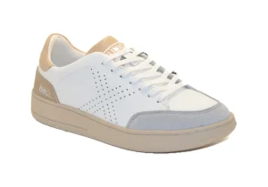 X COURT 15 IN PELLE BIANCA E BEIGE