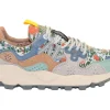 YAMANO 3 WOMAN SPRING FLOWERS GREY MILK