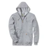 ZIP HOODED SWEATSHIRT GREY