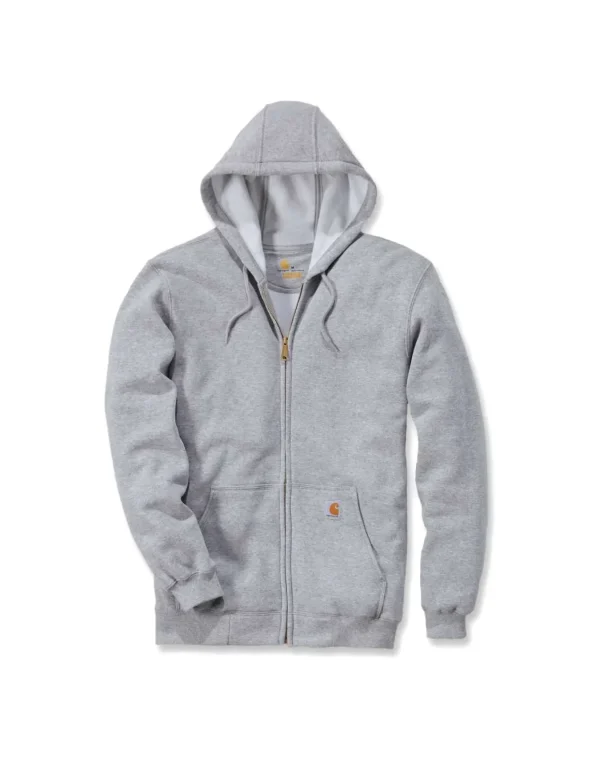 ZIP HOODED SWEATSHIRT GREY